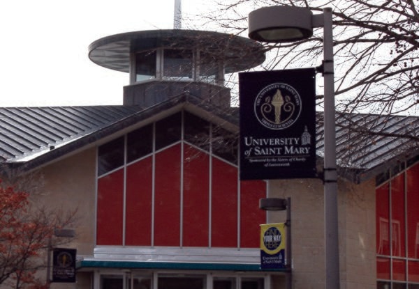 Street Pole Banners for University of St. Mary in Overland Park, KS