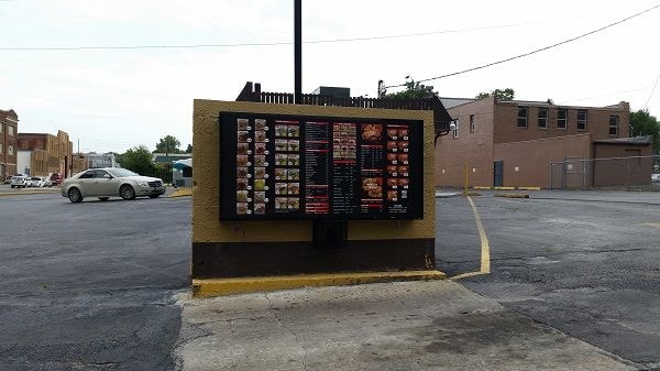 Exterior Menu Panels for Texas Toms in Kansas City, MO