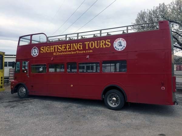 Bus Decals and Lettering for KC Doubledecker Tours in Kansas City, Missouri