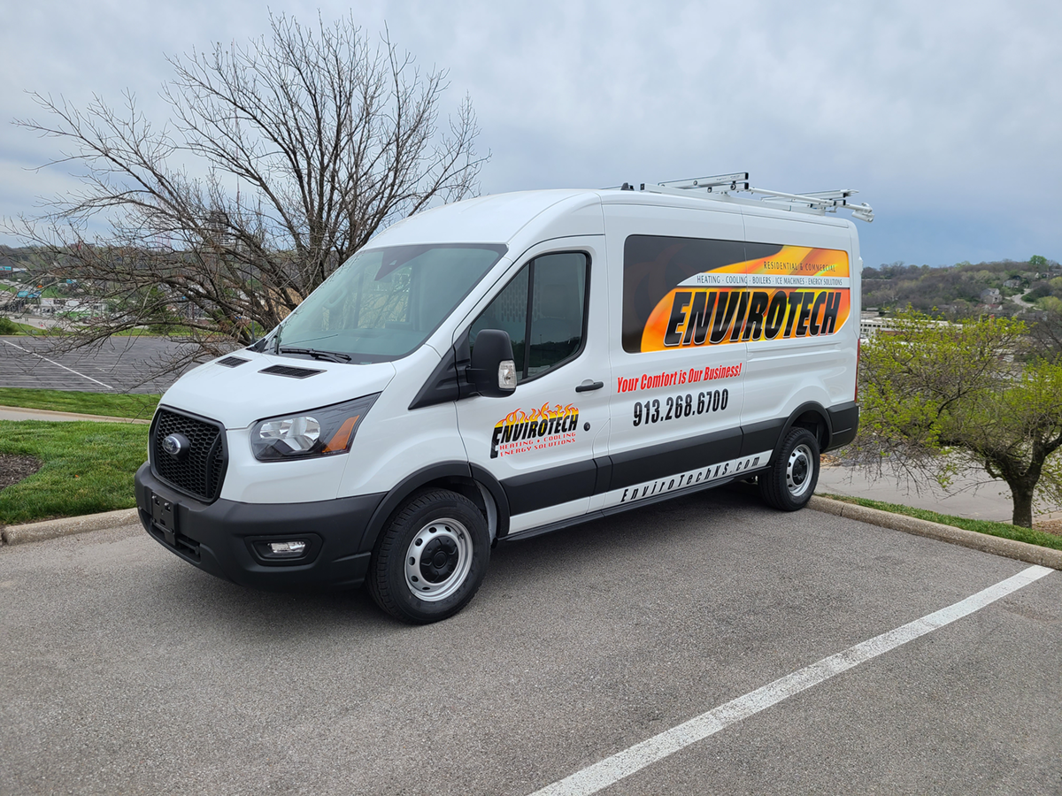 Partial Vehicle Wraps | Van Graphics for Envirotech HVAC in Shawnee, Kansas