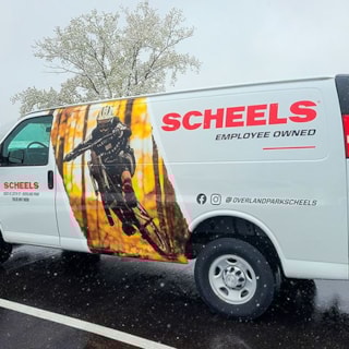 Partial Van Wrap for SCHEELS in Overland Park, Kansas