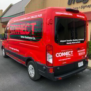 Partial Van Graphics for Connect BBC in Kansas City, Missouri