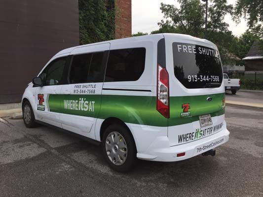Partial Van Graphics for 7th Street Casino in Kansas City, Kansas