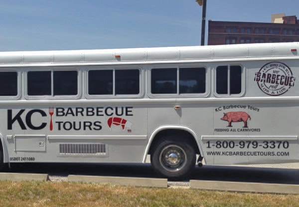 Bus Partial Wrap for KC Barbecue Tours in Kansas City, MO