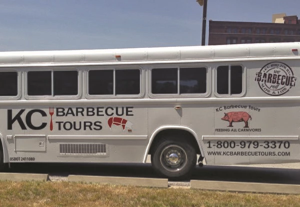Bus Partial Wrap for KC Barbecue Tours in Kansas City, MO