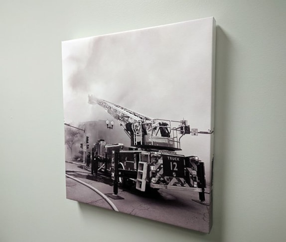 Canvas Print with Frame for Kansas City Fire Department