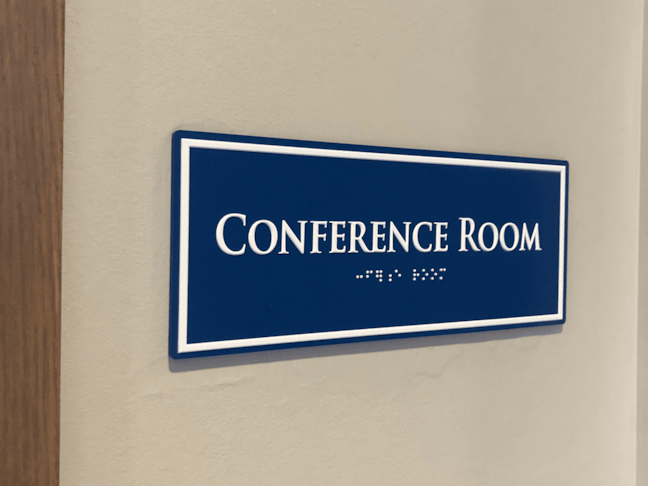 Custom ADA Room Sign for St. Pauls Church in Kansas City, Missouri