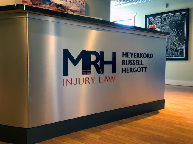 Acrylic Dimensional Signage for MRH Injury Law in Kansas City, Missouri
