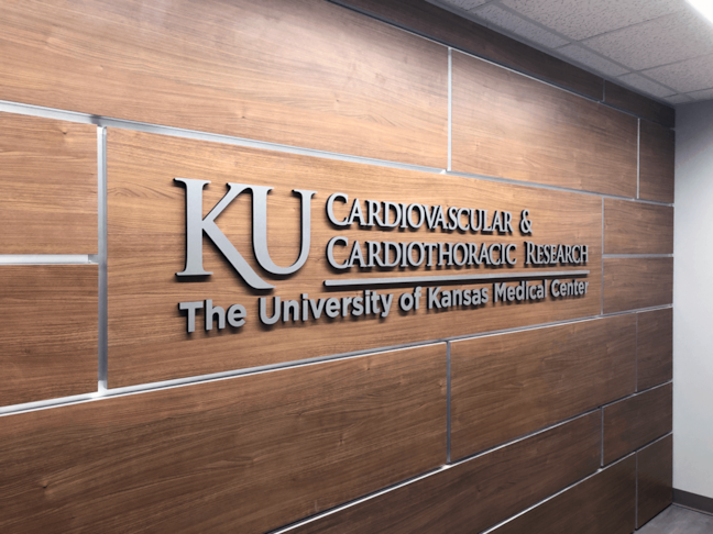 Custom Dimensional Signage for University of Kansas Medical Center in Kansas City, Kansas