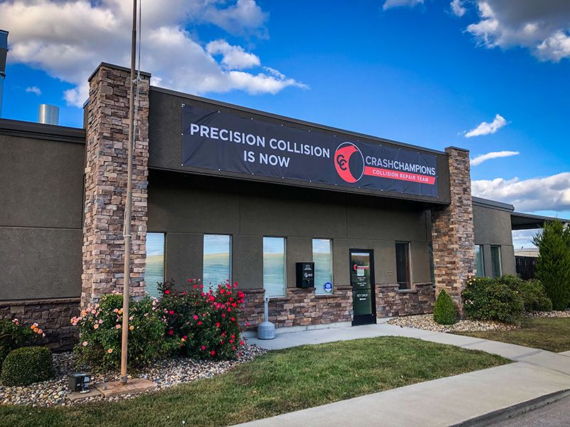 Exterior Vinyl Banner for Crash Champions