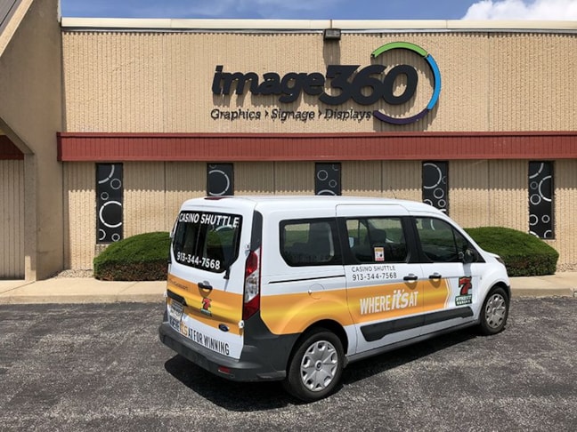 Partial Van Graphics for 7th Street Casino in Kansas City, Kansas