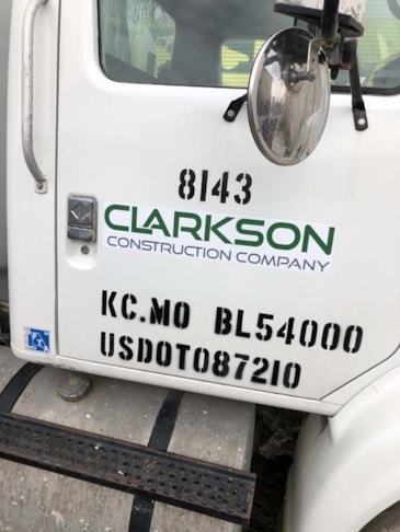 Fleet Graphics for Clarkson Construction in Kansas City, Missouri