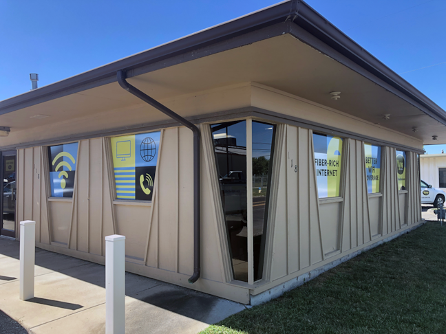 Full Color Perforated Window Vinyl for Vyve Broadband in Ottawa, Kansas