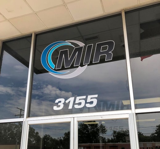 Exterior Cut Vinyl Graphic for Midwest Industrial Rubber in Kansas City, Missouri