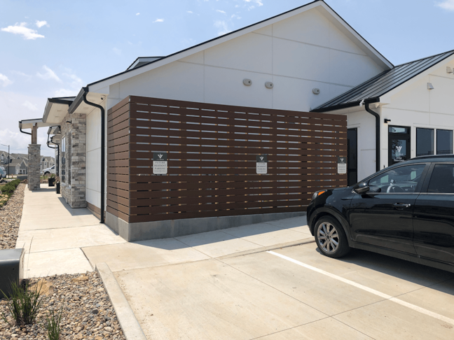 Metal Parking Signs for The Venue Townhomes in Raymore, Missouri