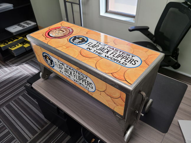 Custom Decals for Pancake Dispensers for Chris Cakes