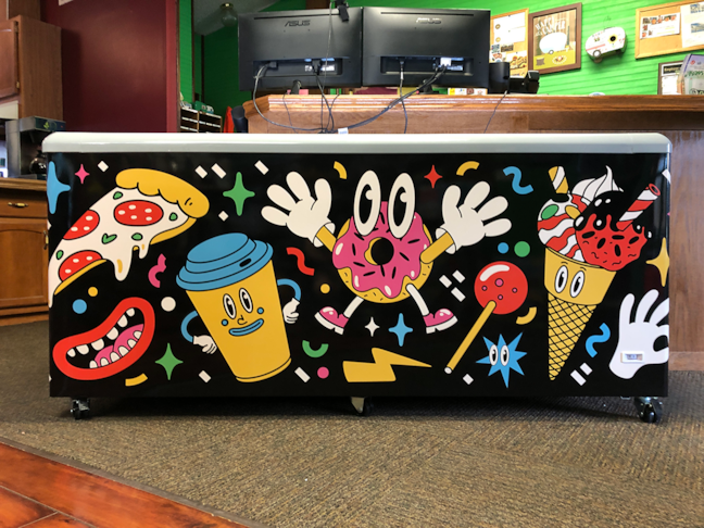 Custom Freezer Wrap for Walnut Grove RV Park in Merriam, Kansas