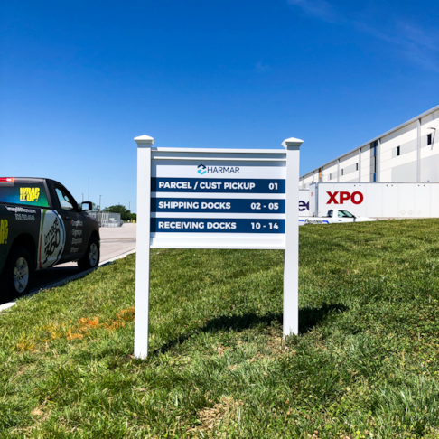 Exterior Post and Panel Sign for Harmar Mobility in Raymore, Missouri