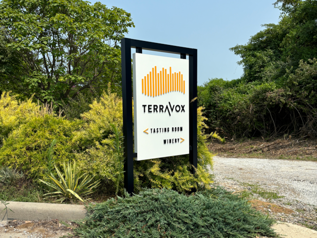 Custom Post and Panel Sign for Terravox