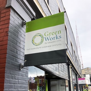 Exterior Vinyl Pole Banners for Greenworks in Kansas City, Missouri
