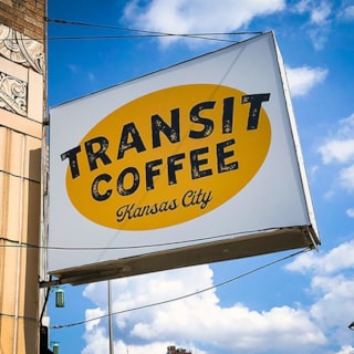 Replacement Sign Panels for Existing Lightbox for Transit Coffee in Kansas City, Missouri