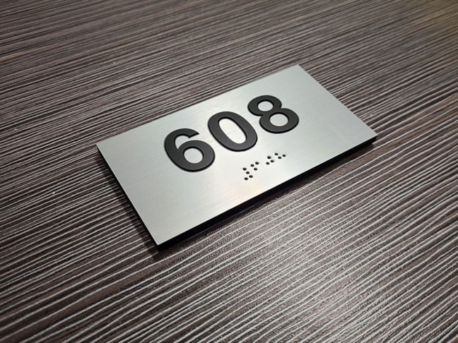 ADA Braille Signage for Crestwood Condominiums 