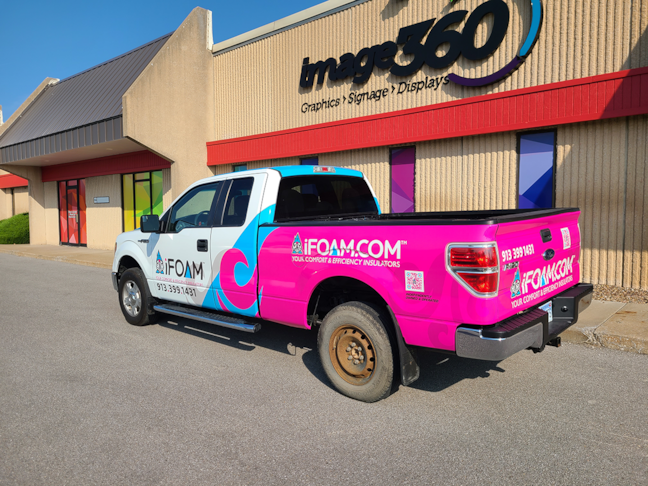 Pickup Truck Full Wrap for iFoam in Kansas City, Missouri