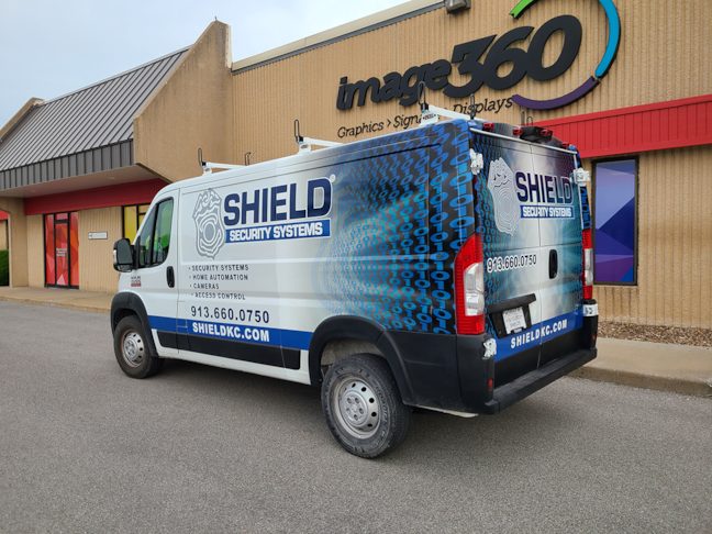 Van Full Wrap for Shield Security Systems in Overland Park, Kansas