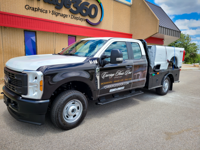 Partial Truck Vehicle Wrap for Carriage House Door Co in Kansas City, Kansas