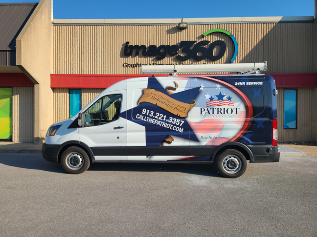Partial Van Wrap for Patriot Heating & Cooling