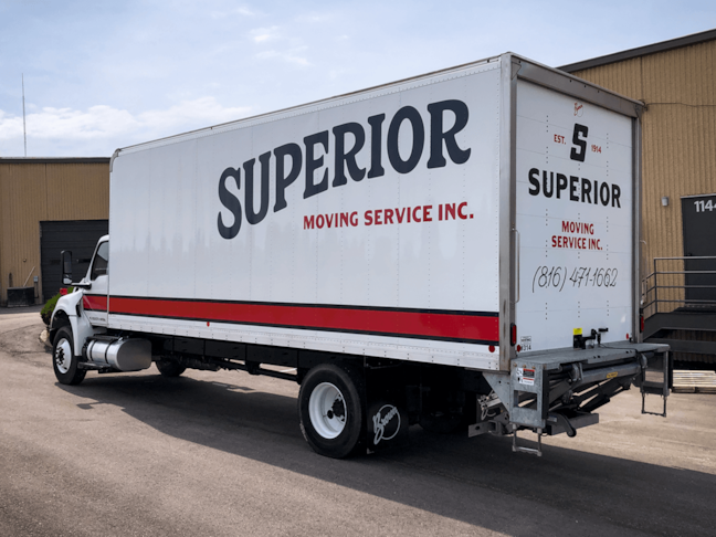 Box Truck Fleet Graphics for Superior Moving in Kansas City, Missouri