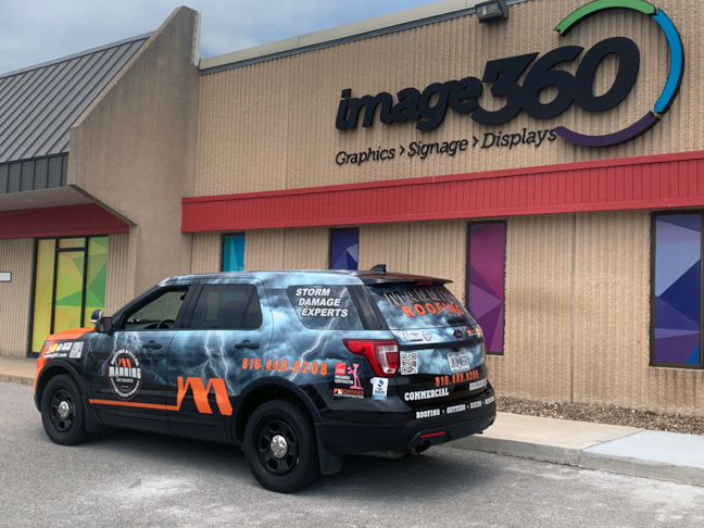 Full SUV Wrap for Manning Roofing 