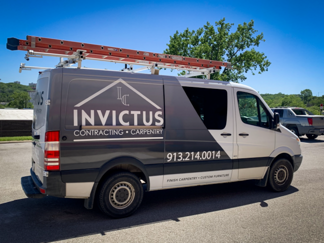 Partial Van Vehicle Wrap for Invictus Contracting in Kansas City, Missouri