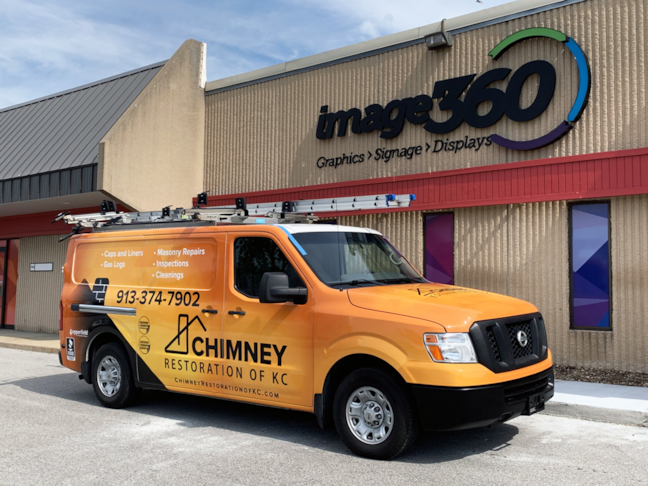 Full Van Wrap for Chimney Restoration of KC