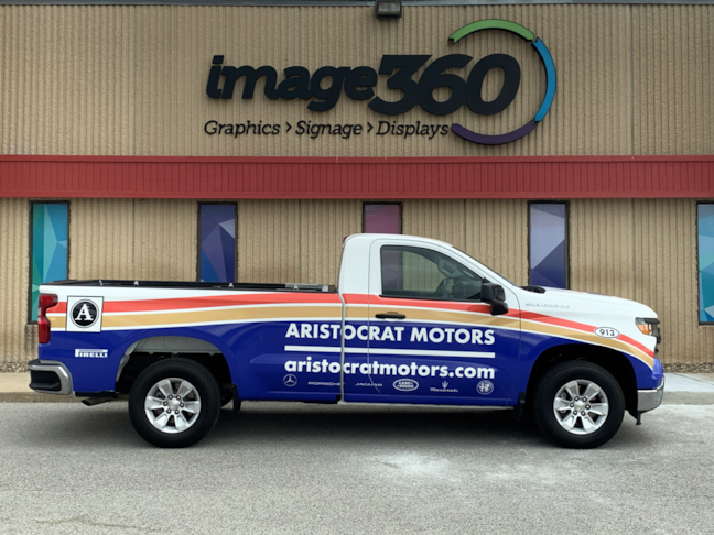 Partial Truck Wrap for Aristocrat Motors