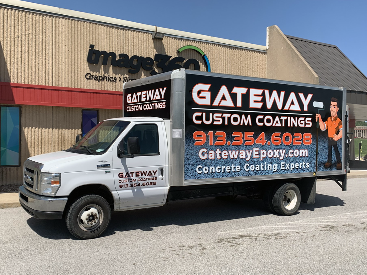 Fleet Graphics | Box Truck Wrap Fleet Graphics for Gateway Custom Coatings