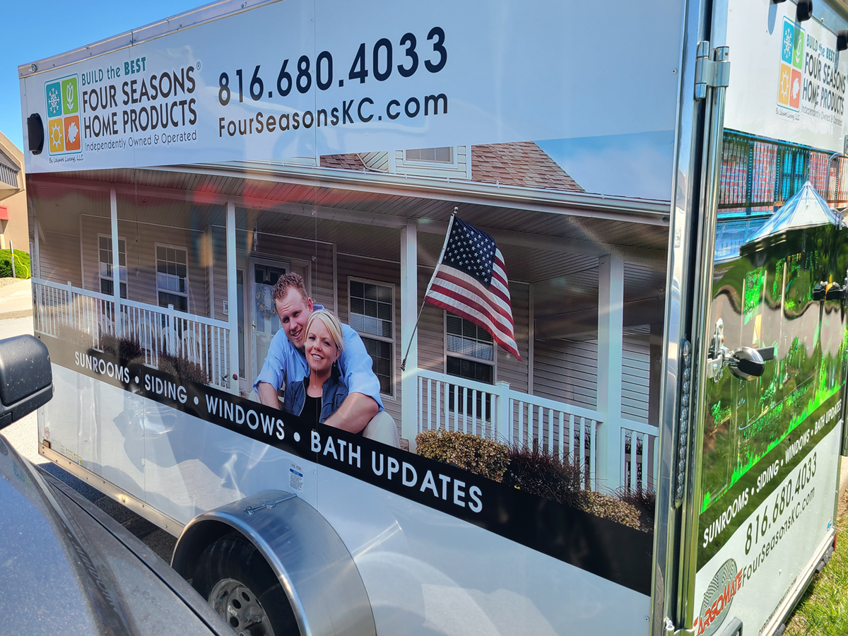 Fleet Graphics | Trailer Fleet Graphics for Four Seasons Home Products in Lee