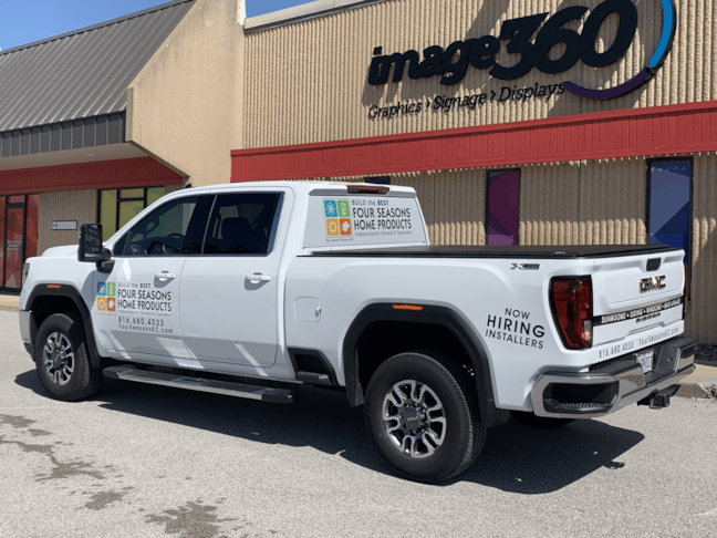 Truck Fleet Graphics for Four Seasons Home Products in Lees Summit, Missouri