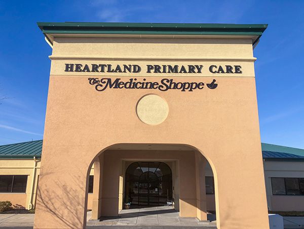 Exterior Black Acrylic Dimensional Letters for The Medicine Shoppe in Kansas City, Kansas