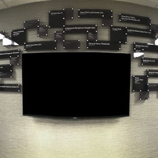 Interior Acrylic Dimensional Donor Display for Johnson County Bar Association in Overland Park, Kansas