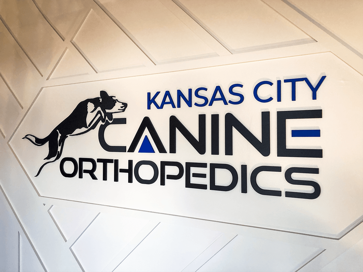 Kansas City Canine Orthopedics Interior PVC Sign