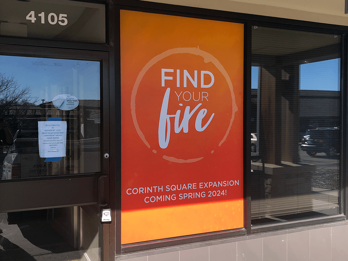 Full Color Window Graphic for Powerlife in Kansas City, Missouri