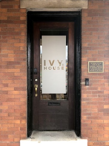Frosted Vinyl Window Graphic for Ivy House in Kansas City, Missouri