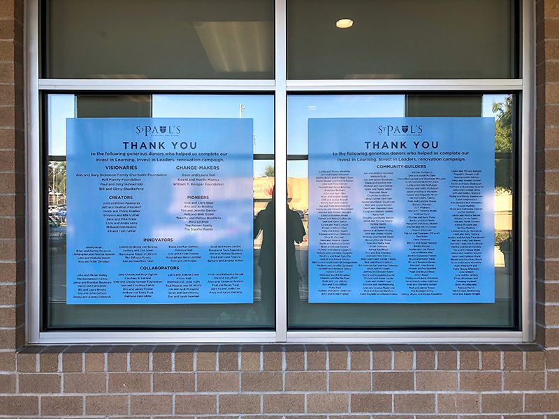 Exterior Window Graphics for St. Paul