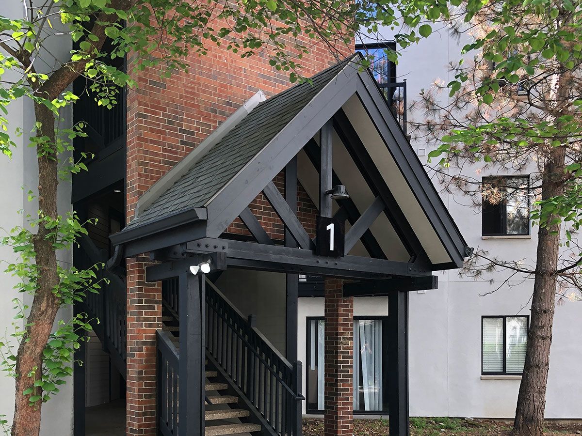 Exterior Acrylic Building Number Signage for AVIA Apartments in Overland Park, Kansas