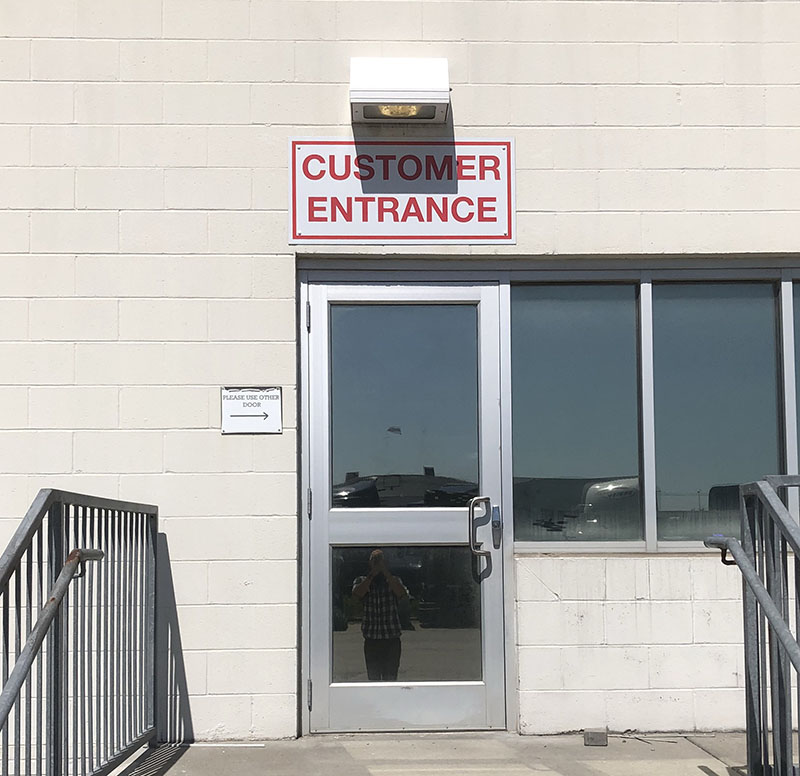 Exterior Aluminum Composite Wayfinding Sign for Carter-Waters in Olathe, Kansas