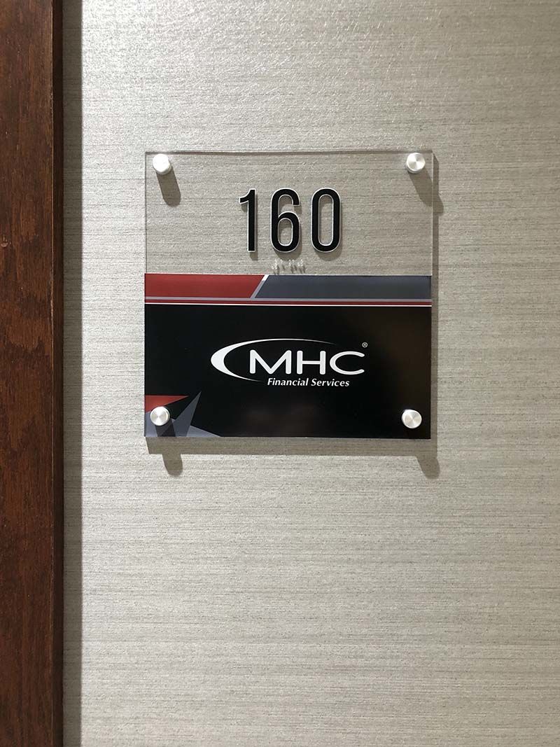 Interior ADA Room Number Sign for Murphy Hoffman in Leawood, Kansas