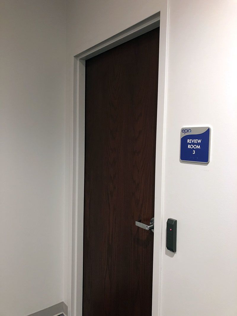 Interior ADA Sign Installation on behalf of Signs Now Katy