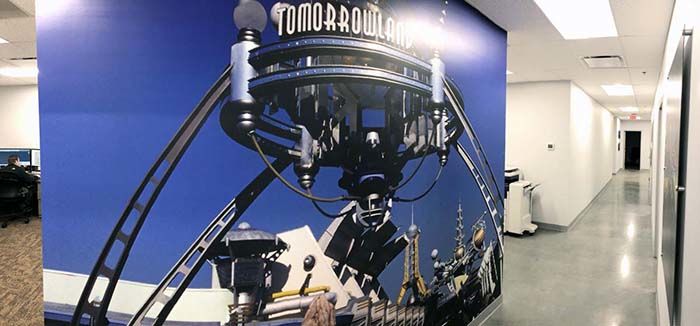 Interior Wall Mural for P1 Group in Lenexa, Kansas