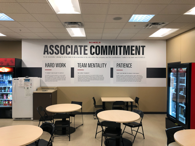 Interior Vinyl Wall Mural for SCHEELS in Overland Park, Kansas